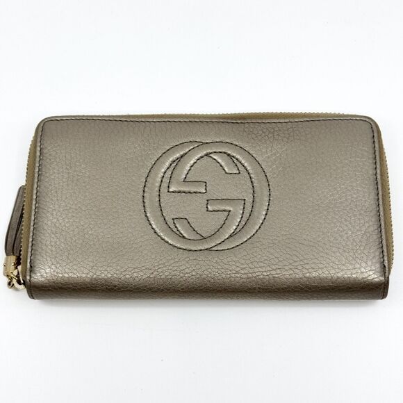 Gucci Soho Long Wallet Purse Zip Around #156850G16B - Picture 6 of 15